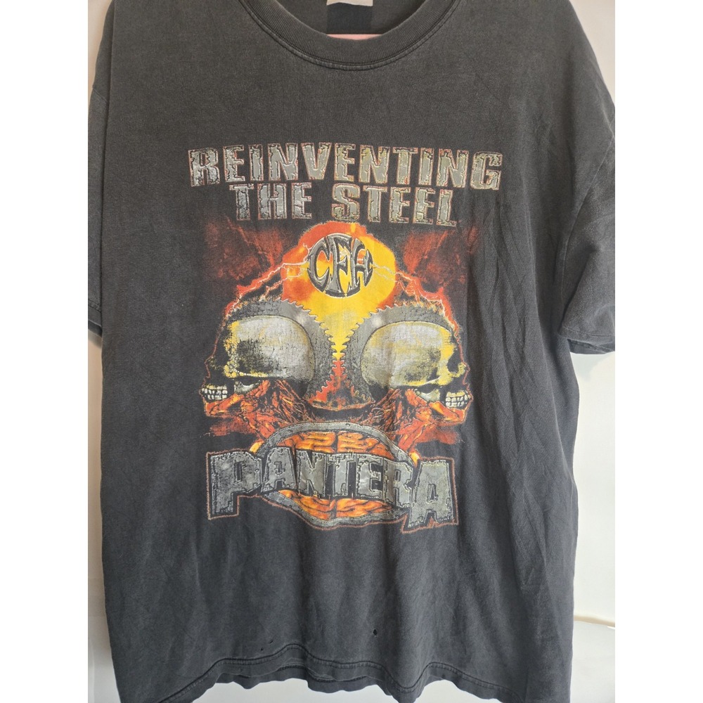 Vintage Y2k Pantera Reinventing The Steel T-shirt Sz Lg Soulfly Morbid Angel
